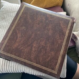 Vintage 80s photo album with original pages
